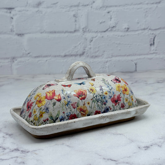 Field of Flowers Butter Dish