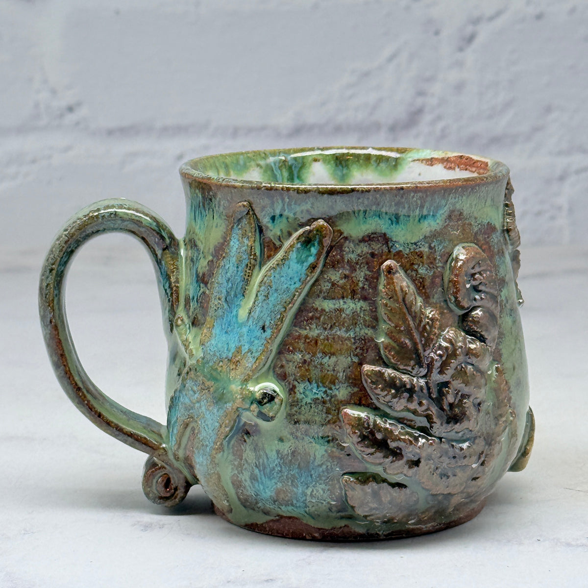 3-D Dragonflies & Ferns Teacup 2