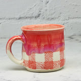 Red Plaid Espresso Mug