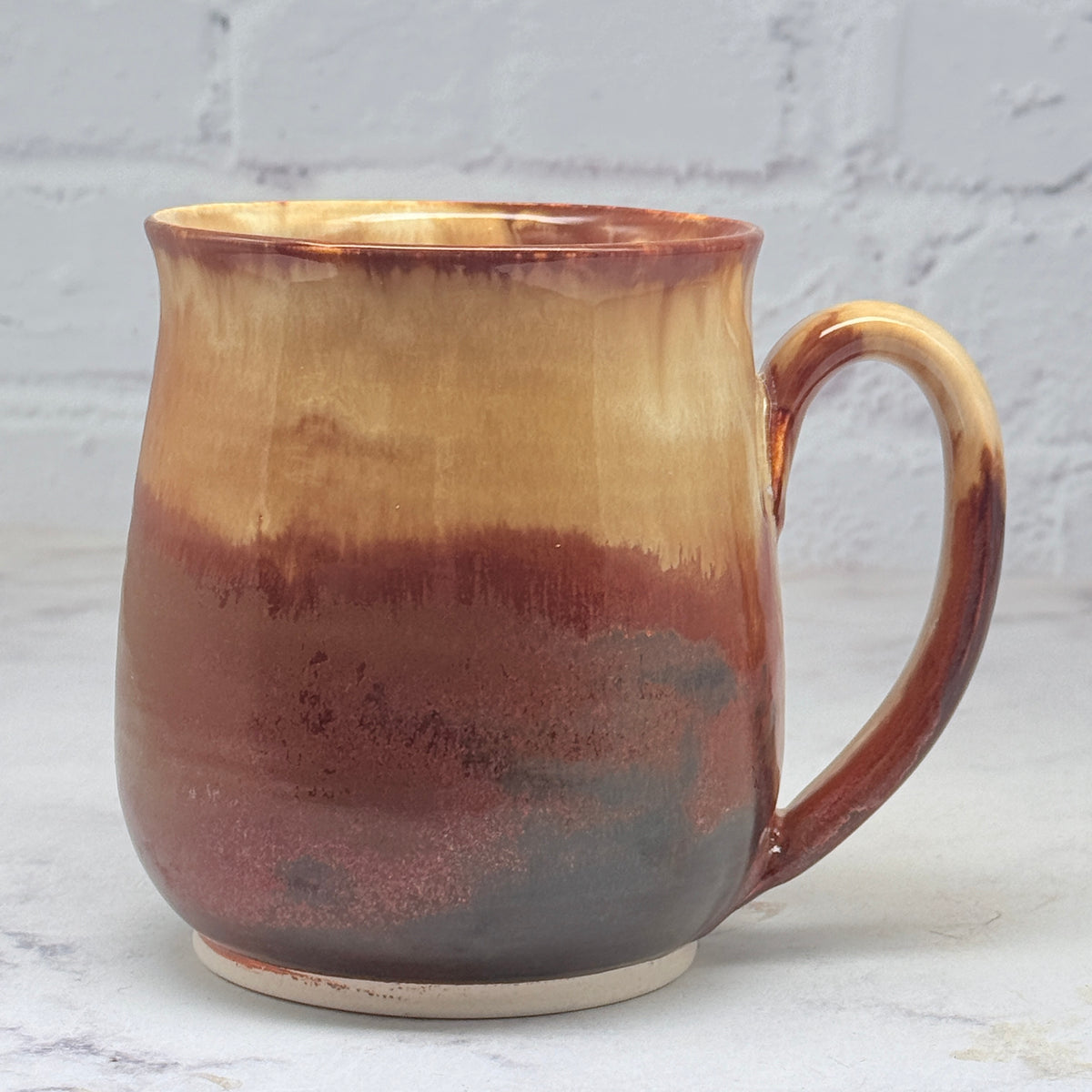 Sgraffito Fall Leaves Mug