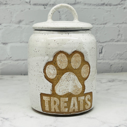 Speckled White Treats Container 2