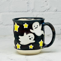 Black with Ghosts Mug 3