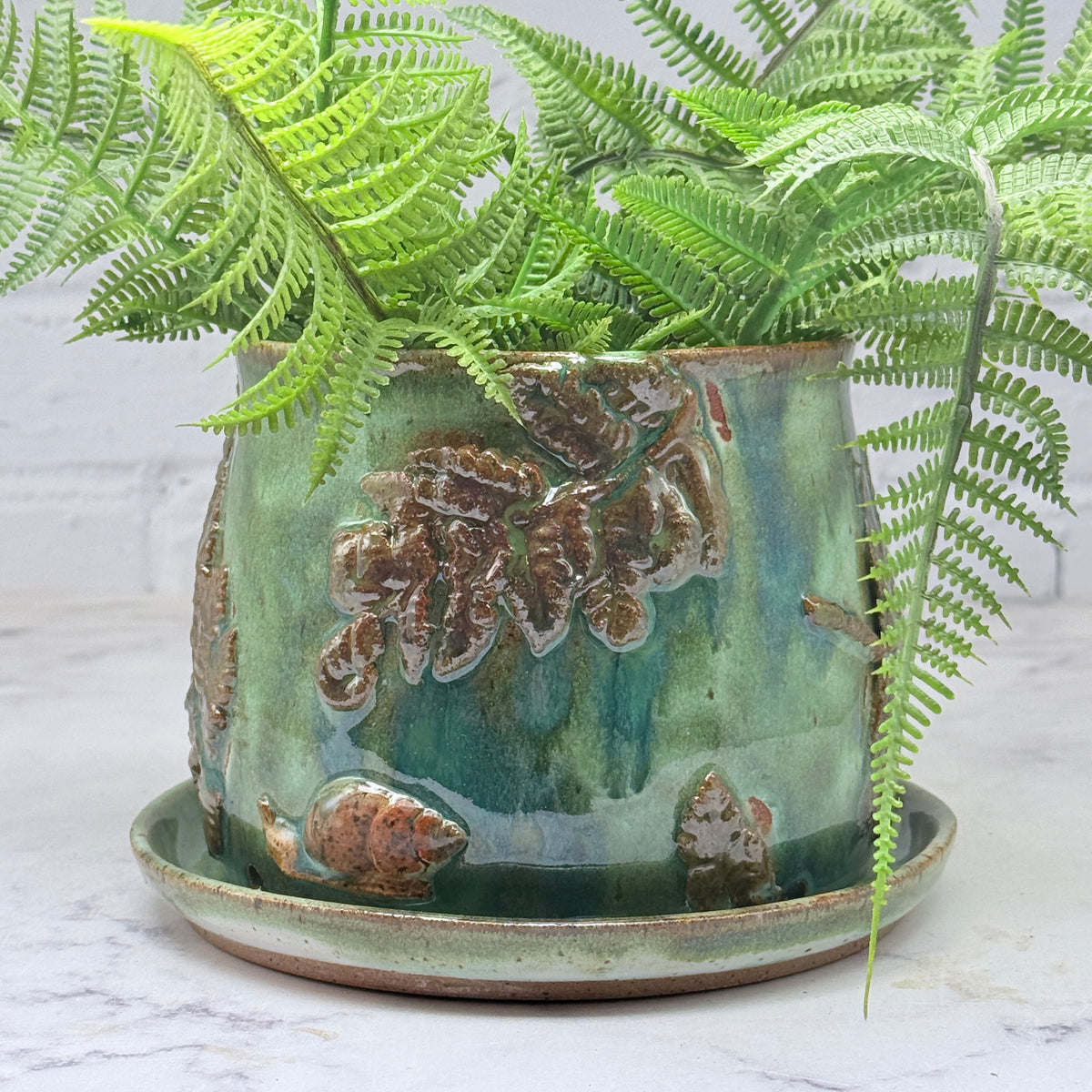 3-D Dragonflies & Ferns Planter