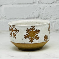 Speckled White Snowflake Small Bowl 1