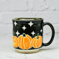 Black with Pumpkins Mug 2