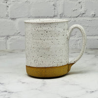 Speckled White Sunflower Mug