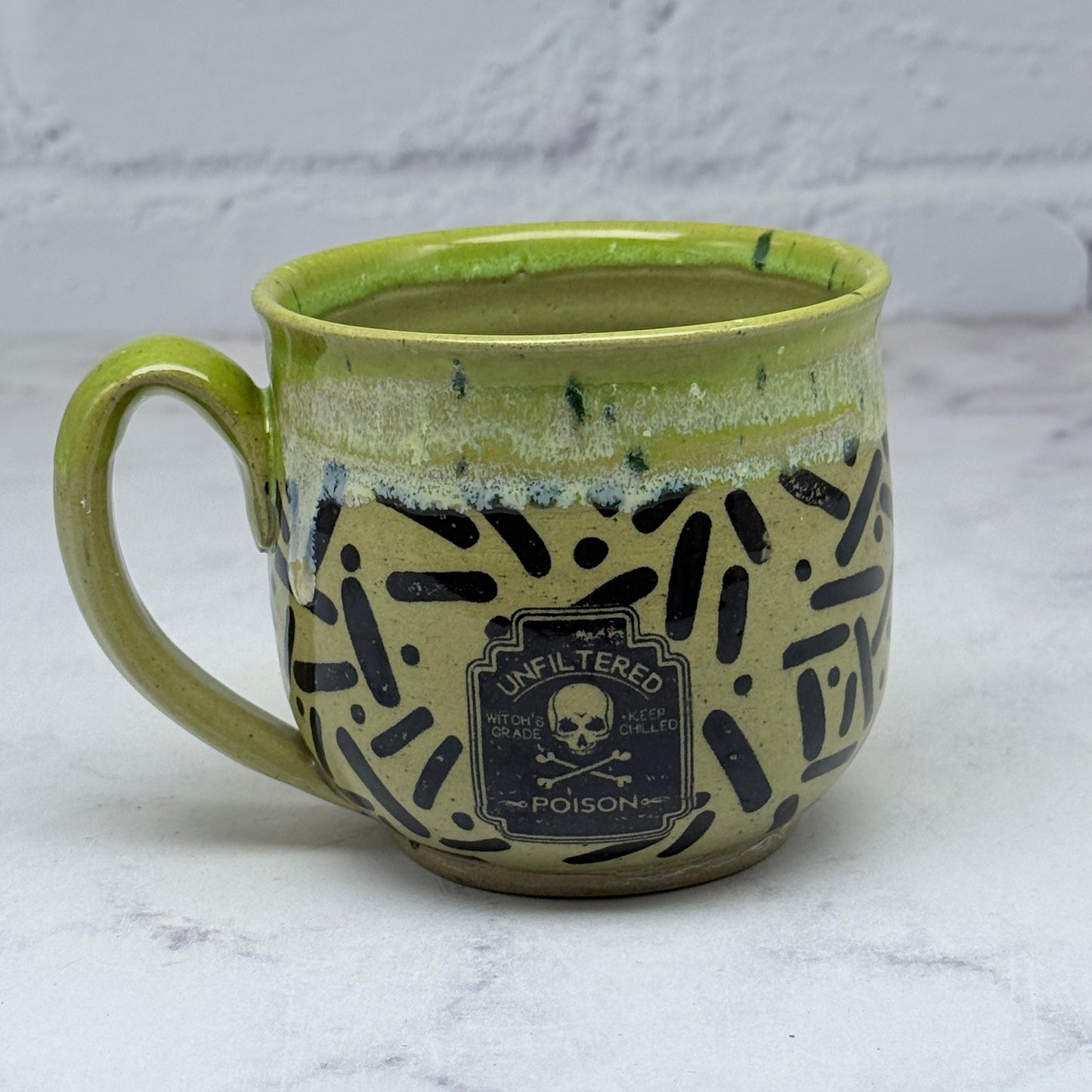 Green Halloween Teacup