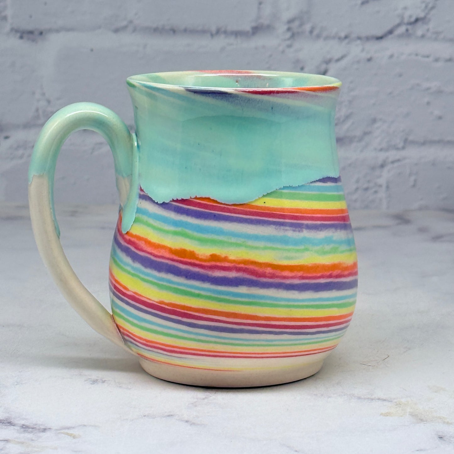 Turquoise Rainbow Mug 2