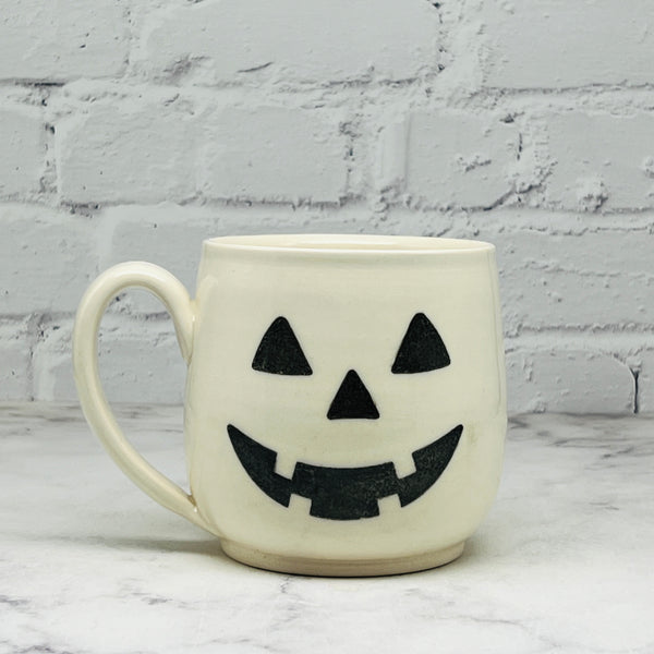 White Jack-o-Lantern Mug 6