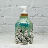 Green with Birds Soap Dispenser