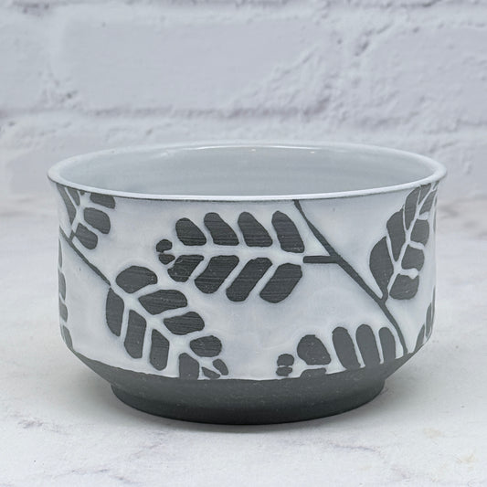 Leaves B&W Small Bowl