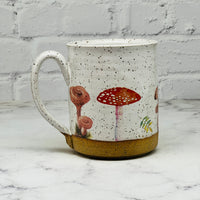 Speckled White Mushrooms Mug