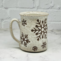 November Preorder Speckled White Snowflake Mug