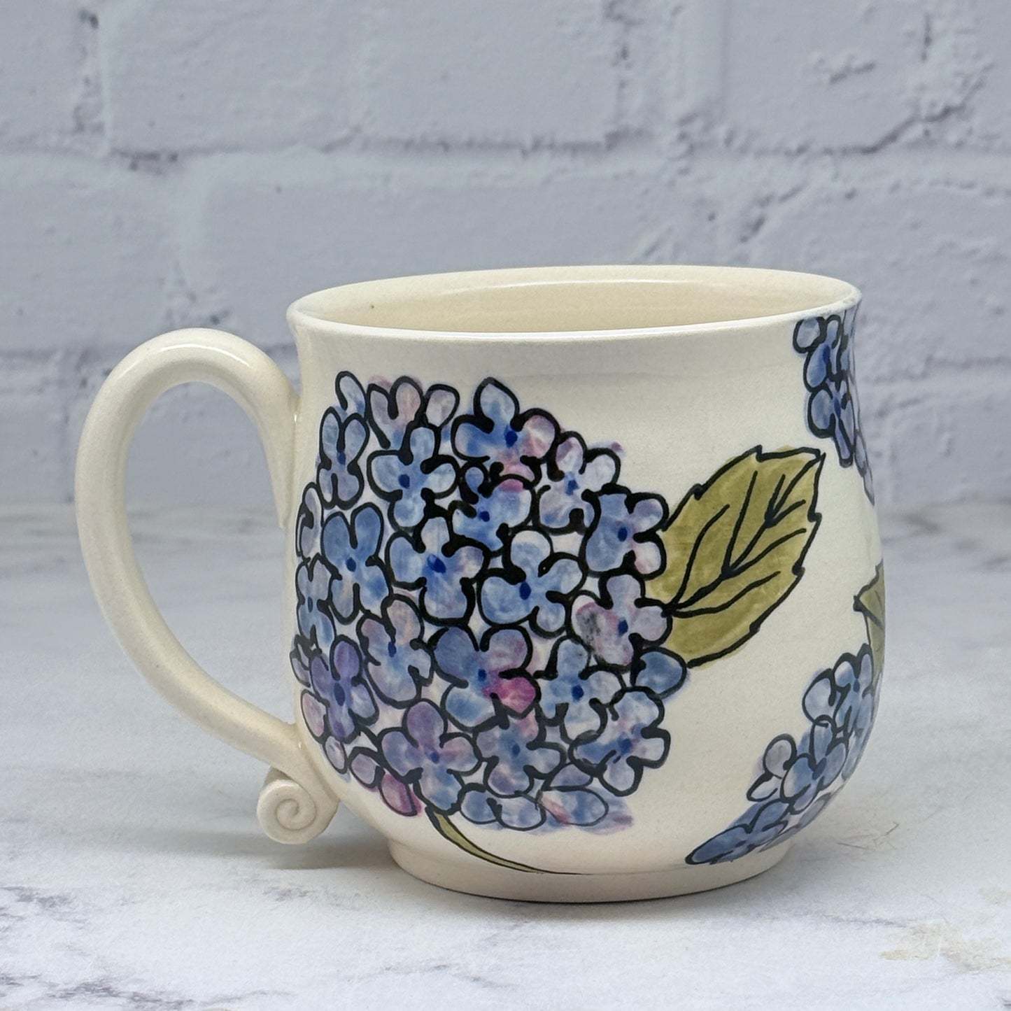 Hydrangea Watercolor Mug 1