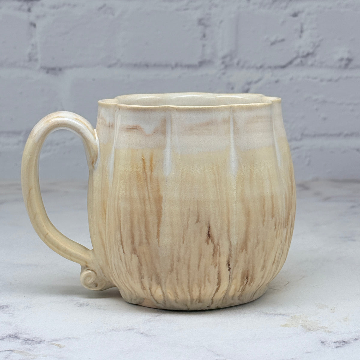 Speckled Cream Pumpkin Mug 3