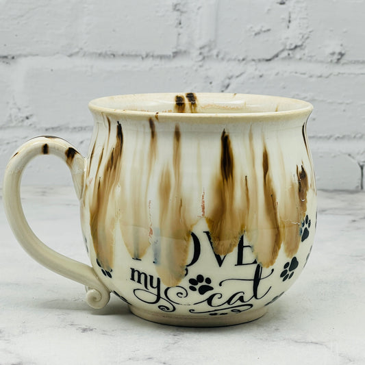 Speckled Cream Black Pet Print Mug 2