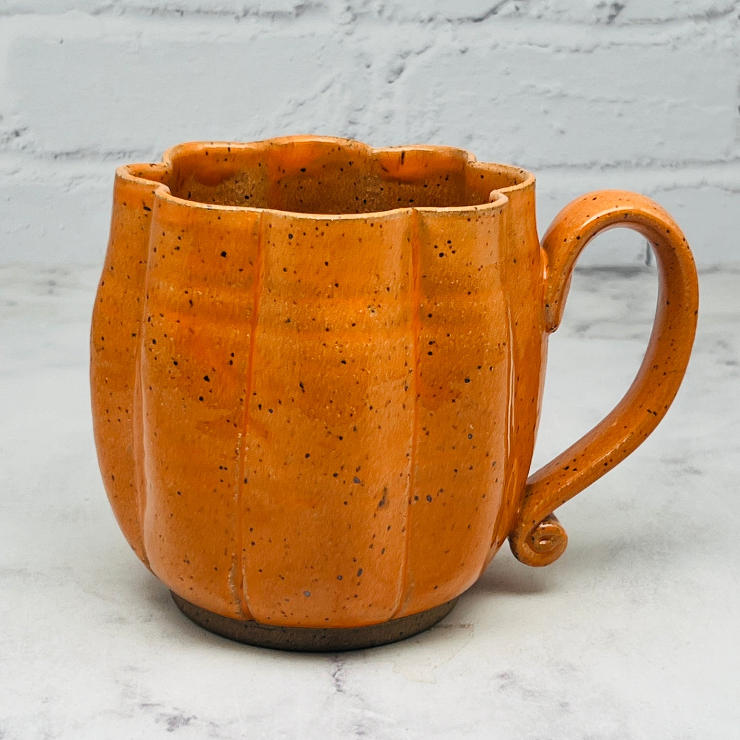 October Speckled Orange Pumpkin Mug Preorder