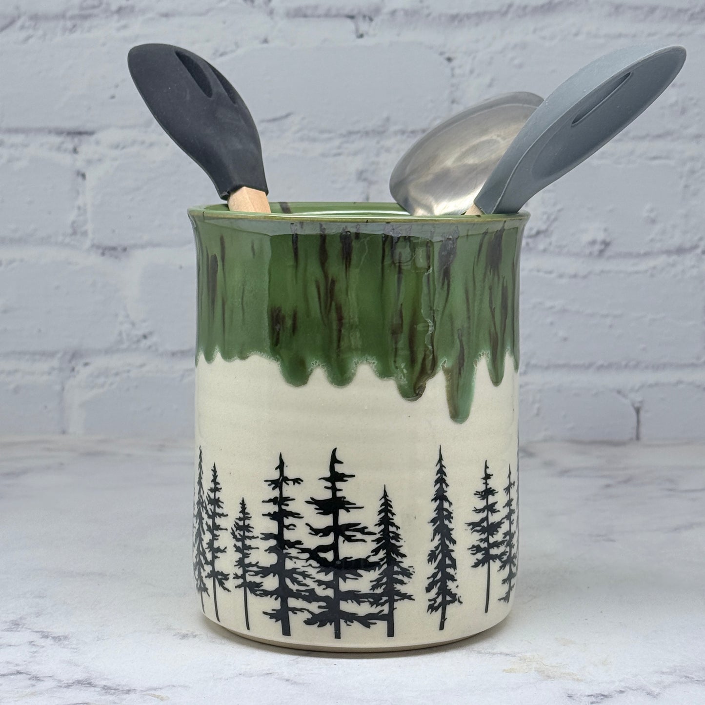 Green with Pines Container 2