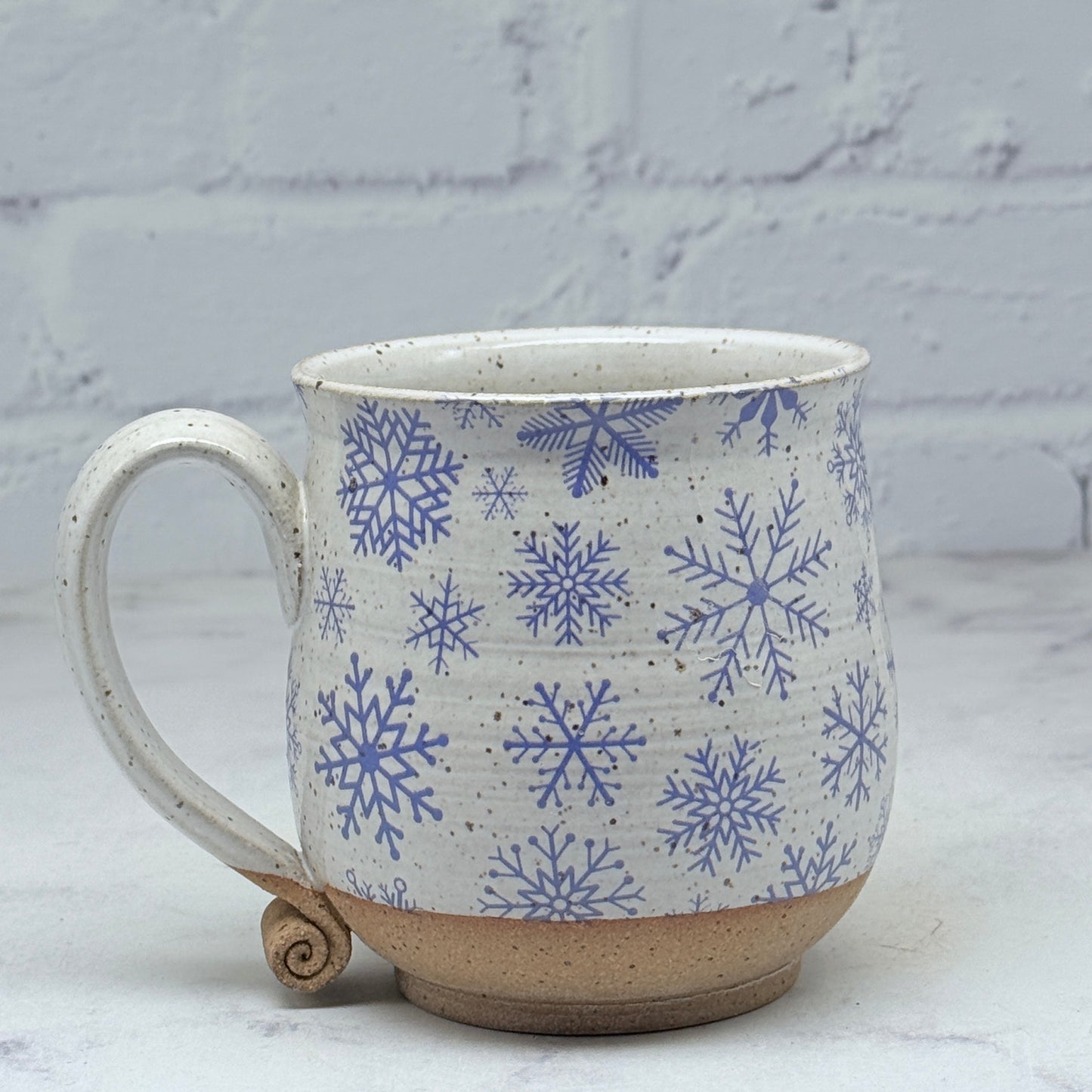 Blue Snowflakes Teacup
