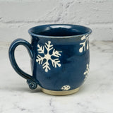 November Preorder Dark Blue Snowflake Teacup