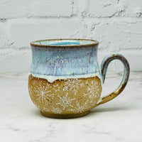 Light Blue with White Snowflakes Mug 2