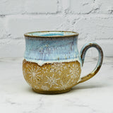 Light Blue with White Snowflakes Mug 2