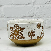 Speckled White Snowflake Small Bowl 1