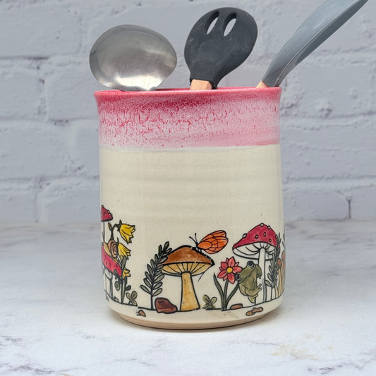 Red with Mushrooms Container 2