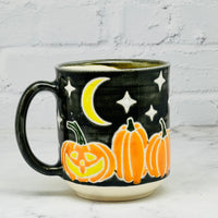 Black with Pumpkins Mug 1