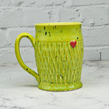 Green with Red Heart Mug 4