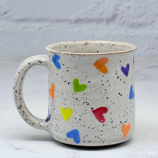 Rainbow Hearts Espresso Mug 2