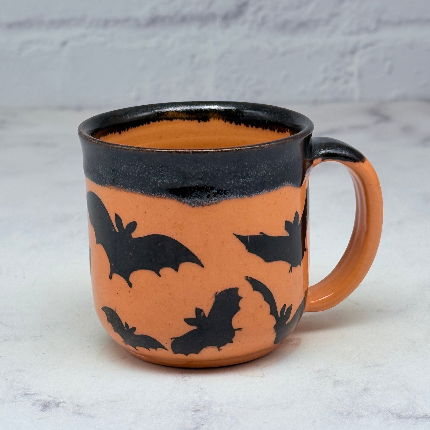 Orange & Black Halloween Espresso Mug 1