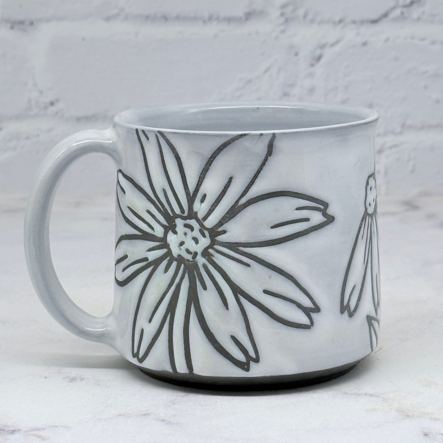 Coneflowers B&W Mug 3