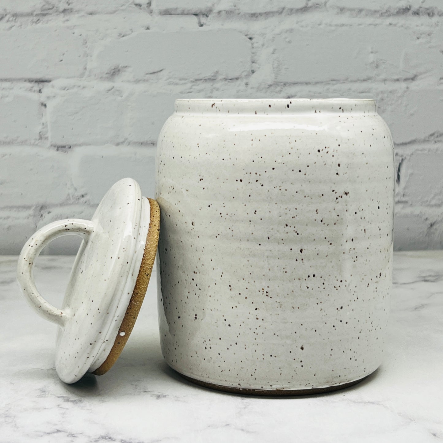 Speckled White Treats Container 2