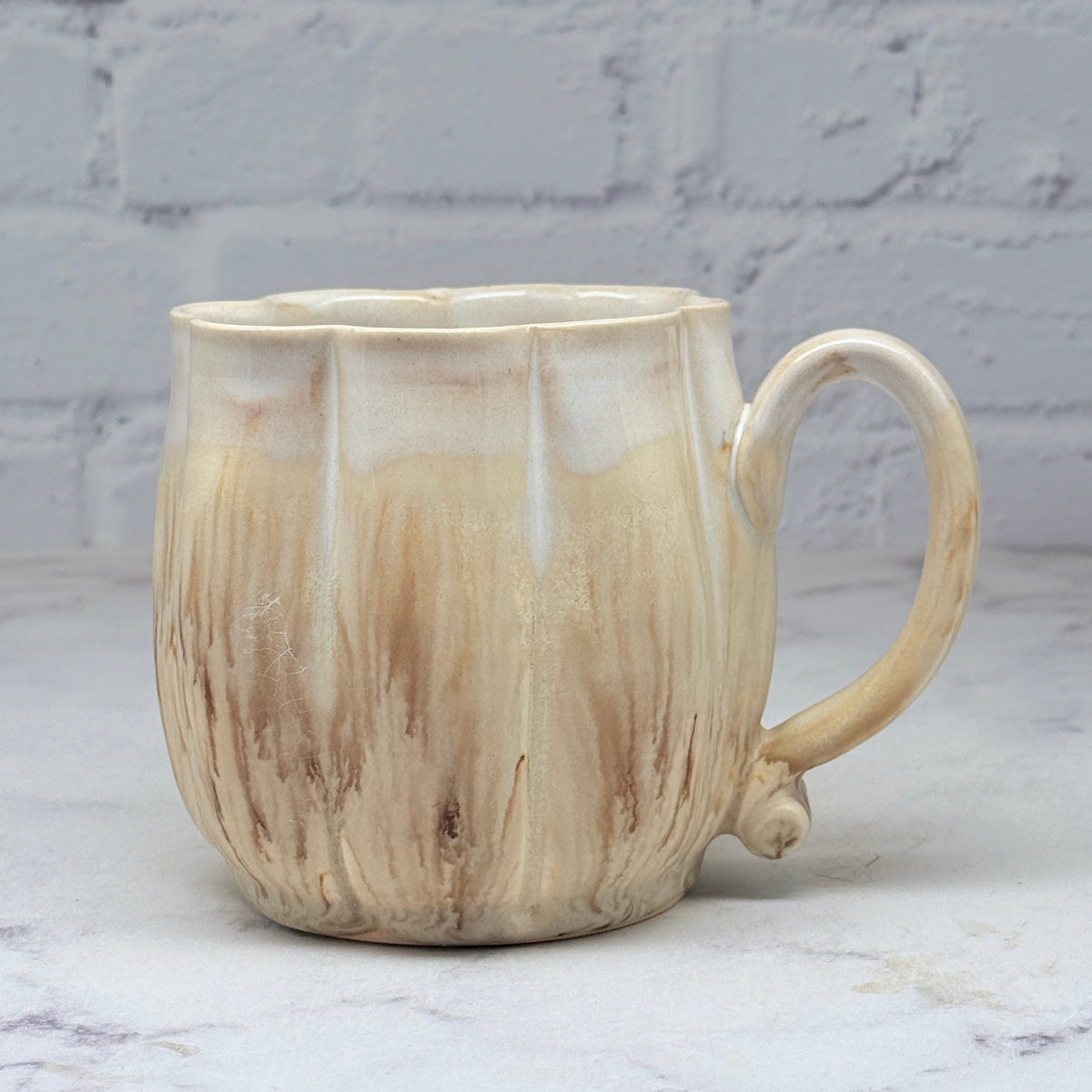Speckled Cream Pumpkin Mug 2