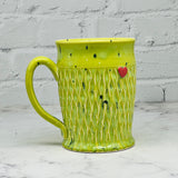 Green with Red Heart Mug 2