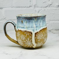 Light Blue with White Snowflakes Mug 3