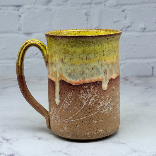 Yellow with Dandelions Mug 1