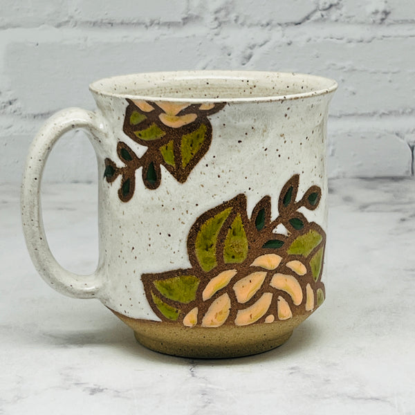 Speckled White Garden Mug 6