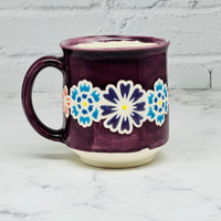 Purple with Flowers Mug 2