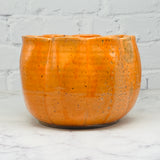 Speckled Orange Large Pumpkin Bowl