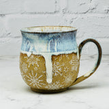 Light Blue with White Snowflakes Mug 3