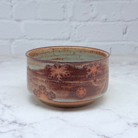Light Blue with Snowflakes Small Bowl 1