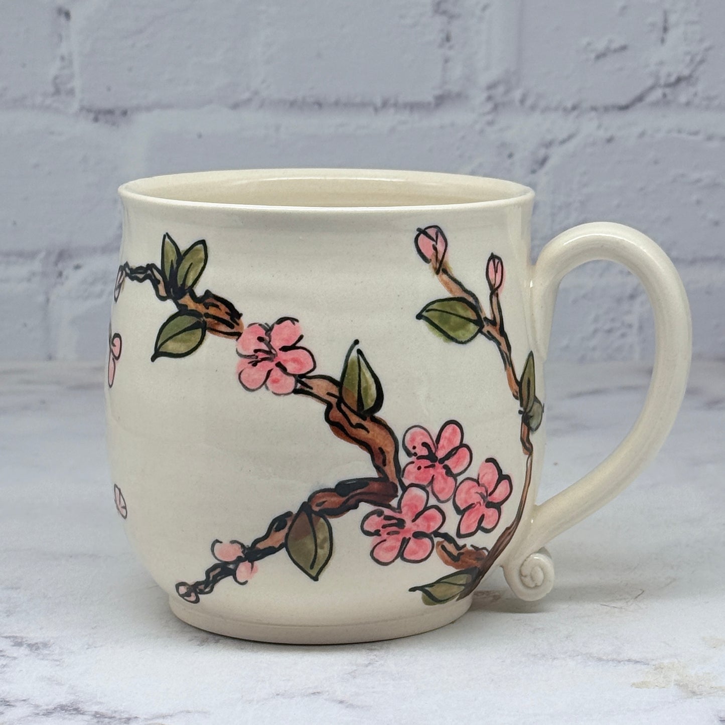 Cherry Blossoms Watercolor Mug 2