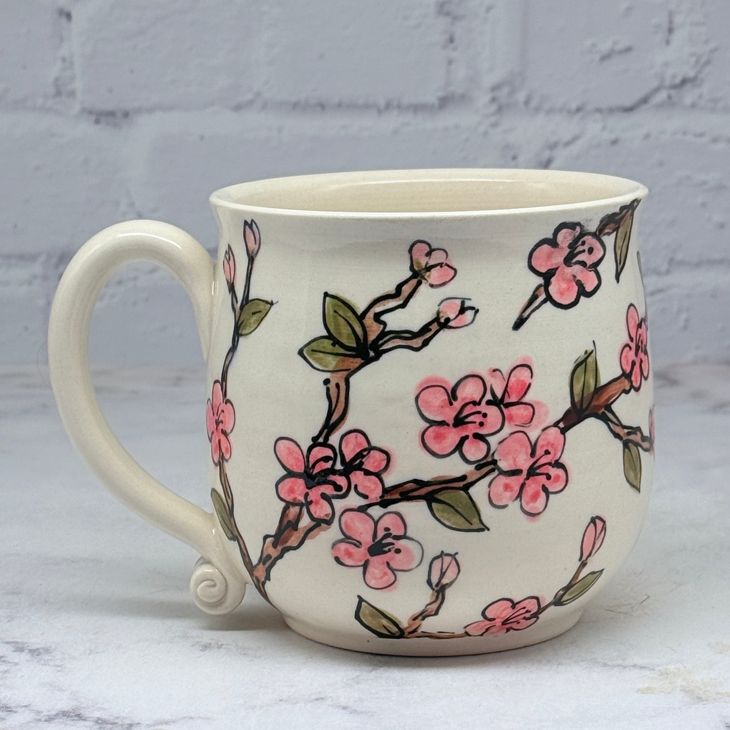 Cherry Blossoms Watercolor Mug 1