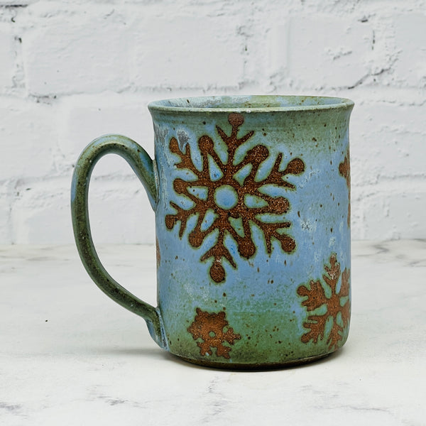 Blue Snowflakes Mug 1