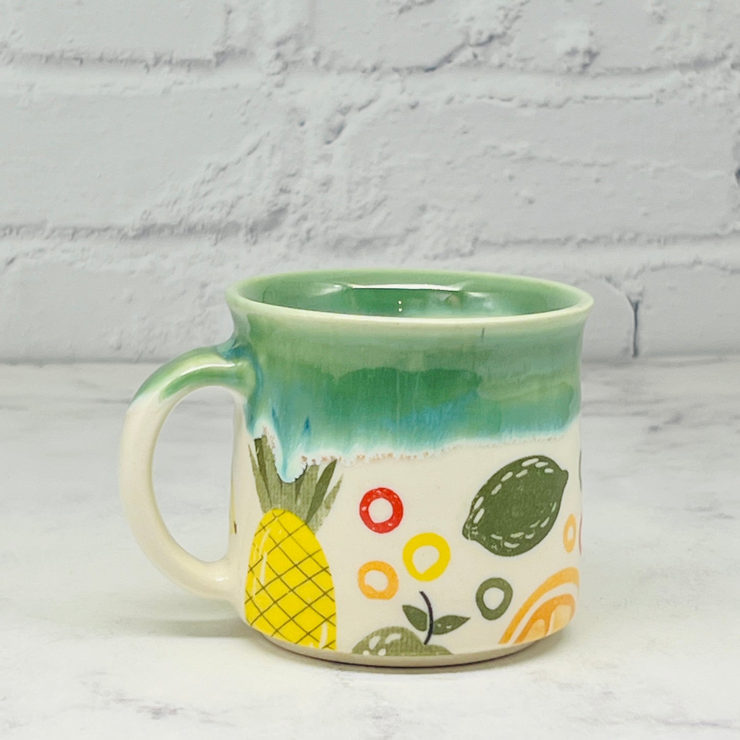 Green with Fruit Espresso Mug