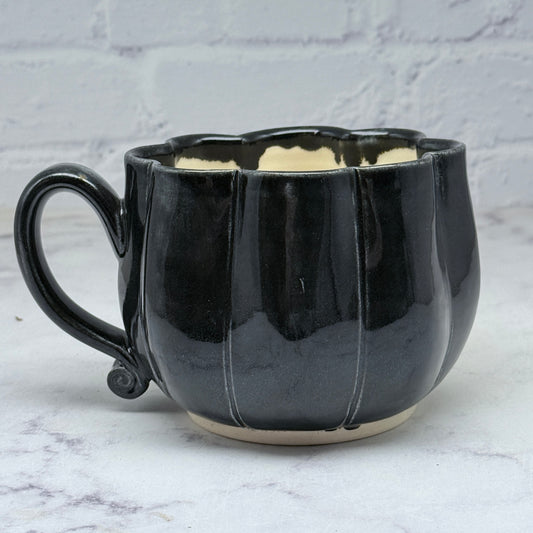 Black Pumpkin Cafe Mug 1