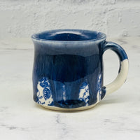 Blue with Blue Flowers Espresso Mug 1