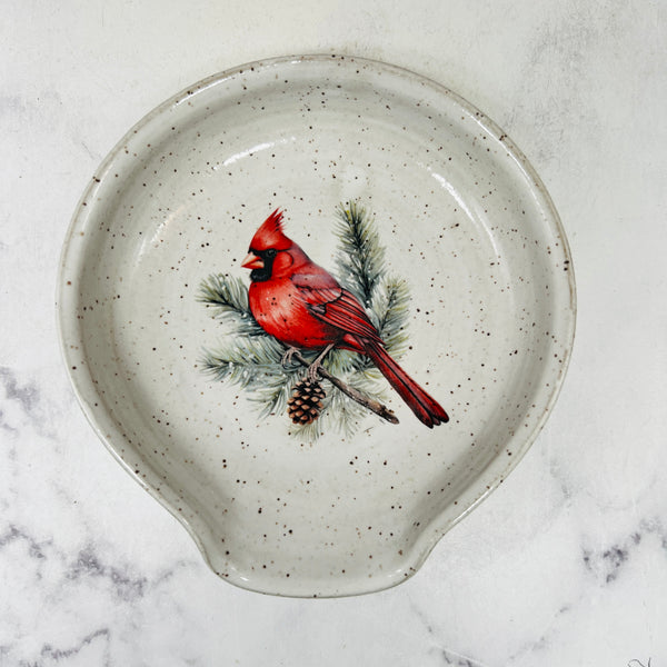 Cardinal Spoon Rest